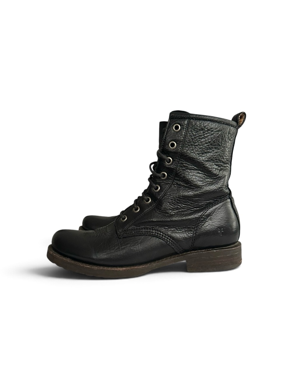 Frye Veronica Combat Lace-Up Boots Soft Vintage Leather Women’s Size 7.5 B